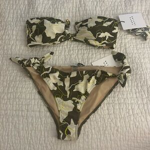 NWT Tanya Taylor Laura bikini size small top and size medium bottom